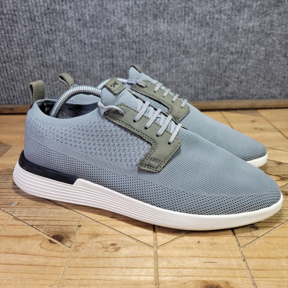 Wolf & Shepherd Swiftknit Derby Shoes Men's 11 Gray White Knit Comfort Sneakers